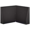vidaXL Zid de sprijin 50 x 50 x 40 cm Oțel Negru