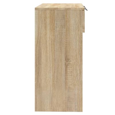 vidaXL Măsuță consolă, stejar sonoma, 90x36x75 cm, lemn prelucrat