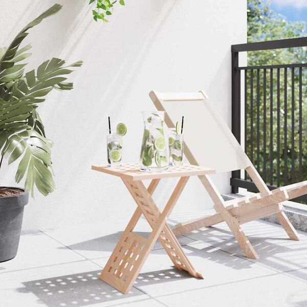 vidaXL Masă de cafea Maro 33 x 33 x 40.5 cm Lemn masiv de nuc