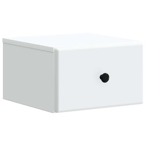 vidaXL Dulap de noapte suspendat Alb 34,5 x 33 x 20 cm Lemn prelucrat