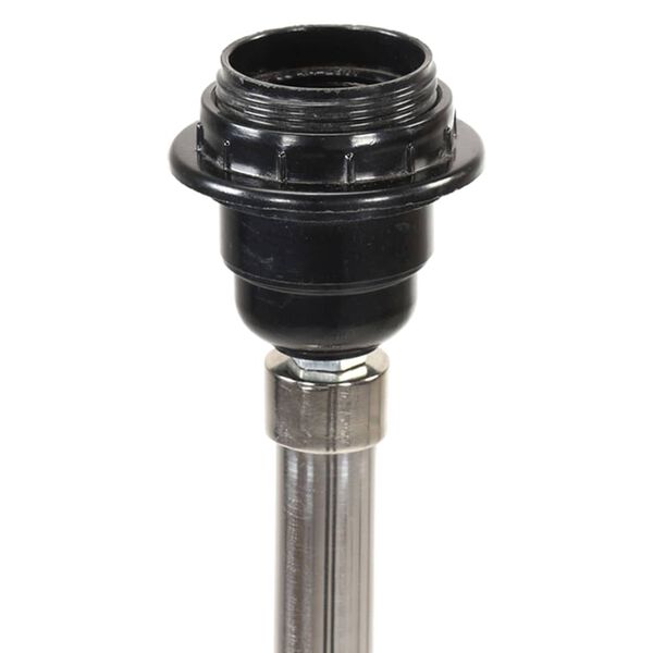 vidaXL Lampă de podea trepied, maro miere și alb, 141 cm, lemn de tec