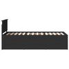 vidaXL Daybed cu sertar cu headboard Negru 75 x 190 cm Lemn compozit