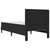 vidaXL Cadru de pat cu saltea cu headboard Negru 80 x 200 cm Catifea