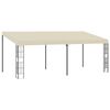 vidaXL Pavilion de perete, crem, 3 x 6 m, material textil