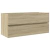 vidaXL Dulap chiuvetă baie stejar sonoma 100x38,5x45 cm lemn prelucrat