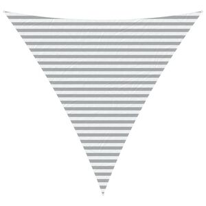 vidaXL P&acirc;nză de umbră Gri deschis și alb. 4 x 4 x 4 m