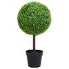 vidaXL Plantă artificială cimișir cu ghiveci, verde, 50cm, formă minge