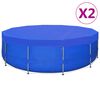 vidaXL Prelate piscină, 2 buc., PE rotund, 540 cm, 90 g/m&sup2;
