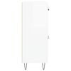 vidaXL Dulap, alb extralucios, 69,5x34x90 cm, lemn compozit