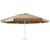vidaXL P&acirc;nză de schimb umbrelă de soare de grădină gri taupe 610 cm