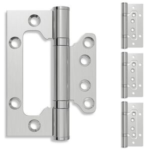 vidaXL Hinge 4 buc. 100 x 75 x 13 mm Argintiu Oțel