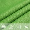 vidaXL Pânză parasolar, verde deschis, 5x5x6 m, 160 g/m², HDPE