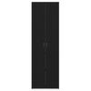 vidaXL Dulap de birou Stejar Negru 60 x 32 x 190 cm Lemn compozit