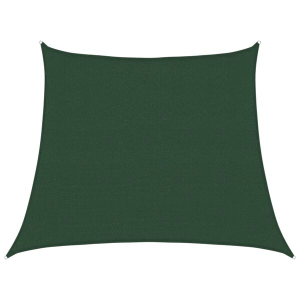 vidaXL Pânză parasolar, verde închis, 3/4x3 m, HDPE, 160 g/m²