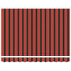 vidaXL Cortina Retractabilă Roșu și Negru 300 x 250 cm Stofă și Metal