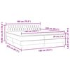 vidaXL Pat box spring cu saltea, roz, 180x220 cm, catifea
