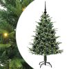 vidaXL Brad de Crăciun artificial pre-iluminat cu set de bile Verde