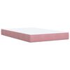 vidaXL Pat box spring cu saltea, negru, 120x190 cm, catifea