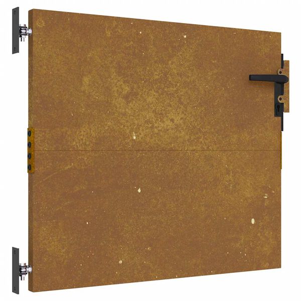vidaXL Poartă de grădină 85x75 cm, oțel Corten