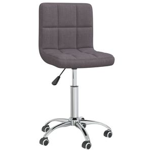 vidaXL Scaun de birou pivotant, gri taupe, material textil