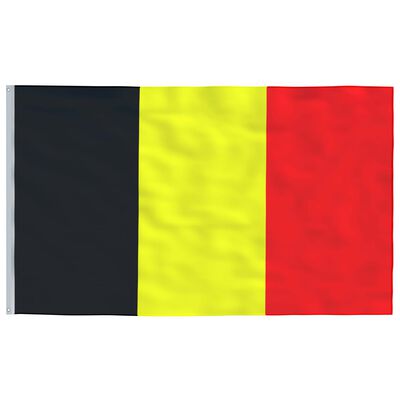 vidaXL Steag Belgia și stâlp din aluminiu, 5,55 m