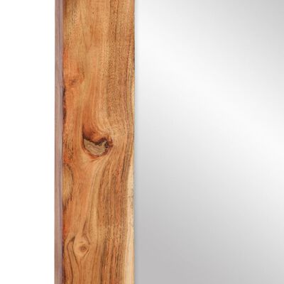 vidaXL Oglindă, 70x50 cm, lemn masiv de acacia și sticlă