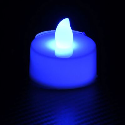 vidaXL Lumânări pastile electrice fără flacără cu LED 100 buc colorate