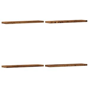 vidaXL Rafturi perete 4 buc., lemn vechi, 40x10x1,5 cm, lemn prelucrat