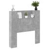 vidaXL Tăblie cap Gri din beton 100 x 16,5 x 103,5 cm Lemn compozit