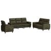 vidaXL Set de canapea 3 pcs Verde Army Piele Suedată Sintetică