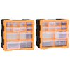 vidaXL Organizatoare cu 12 sertare, 2 buc., 26,5 x 16 x 26 cm