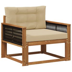 vidaXL Canapea Medie pentru Exterior natural