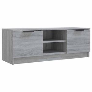 vidaXL Comodă TV, gri sonoma, 102x35x36,5 cm, lemn prelucrat
