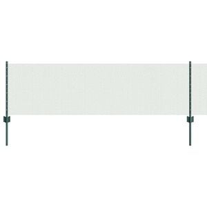 vidaXL Gard hexagonal cu st&acirc;lp 10 x 0,6 m Oțel cu strat de PVC Verde