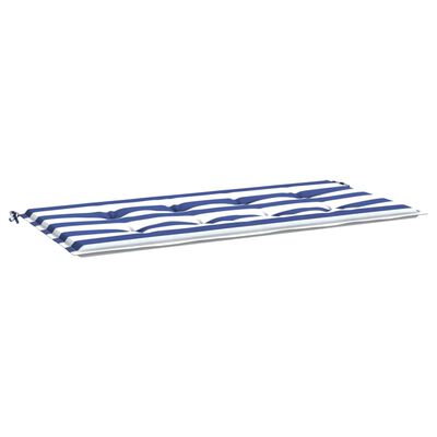 vidaXL Pernă de bancă dungi albastre și albe 100x50x3 cm textil oxford
