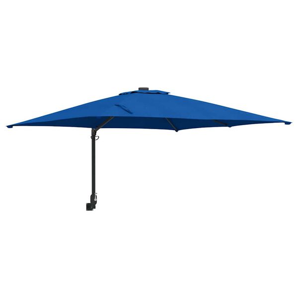 vidaXL Parasol de Grădină Albastru și Negru 248.5 x 247.5 x 160 cm