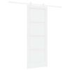 vidaXL Ușă glisantă 78 x 202 cm Lemn prelucrat Alb