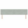 vidaXL Tăblie cap cu headboard Gri deschis 200 cm Piele artificială
