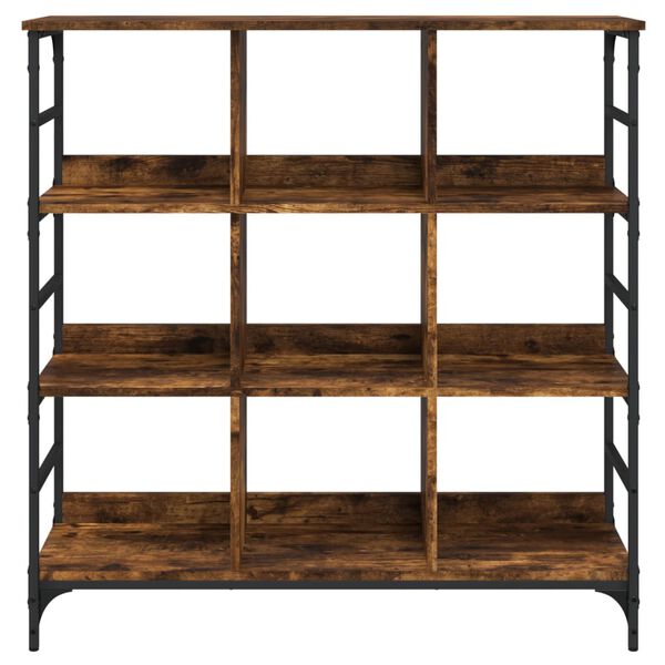 vidaXL Servantă, stejar fumuriu, 102x32x103,5 cm, lemn prelucrat