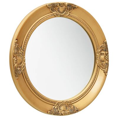 vidaXL Oglindă de perete în stil baroc, auriu, 50 cm