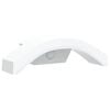 vidaXL Lampă exterioară de perete cu LED/senzor, alb, aluminiu turnat
