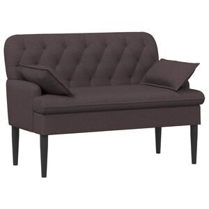 vidaXL Canapea cu capitonaj butonat Maro &icirc;nchis 111 x 68 x 80 cm