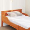 vidaXL Cadru de pat cu saltea Maro 80 x 200 cm Lemn de pin masiv