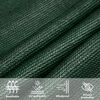 vidaXL Pânză parasolar, verde deschis, 5x7x7 m, HDPE, 160 g/m²