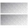 vidaXL Trepte 2 buc. 100 x 40 cm Argintiu Aluminiu Dreptunghiular