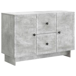 vidaXL Bufet cu sertar Gri Beton 89 x 34,5 x 60 cm Lemn prelucrat