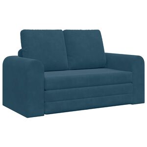 vidaXL Pat canapea albastru 148 x 71 x 83 cm Catifea