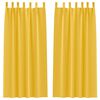 vidaXL Perdele Opaque cu Inel 2 buc. Galben muștar 245 x 140 cm