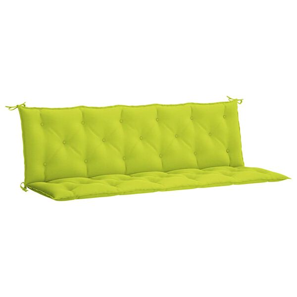vidaXL Pernă bancă grădină, verde aprins 180x(50+50)x7cm textil oxford