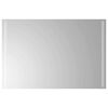 vidaXL Oglindă de baie cu LED Transparent 90 x 60 cm sticlă securizată